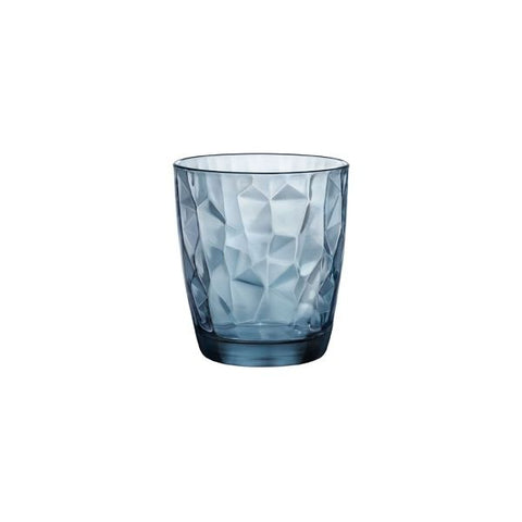 der geschmack Collection - Diamond Trinkglas Blau 30,5 cl - Ø 8,4 x 9,3 cm (6 Stück)