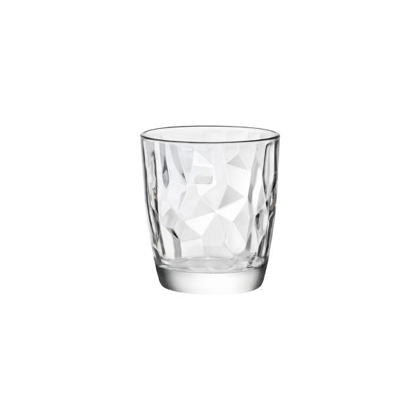 der geschmack Collection - Diamond Trinkglas Transparent 30,5 cl -  Ø 8,4 x 9,3 cm (6 Stück)